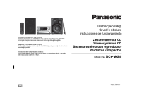 Panasonic - SC-PMX80 - Operating Instructions CZ PL ES 